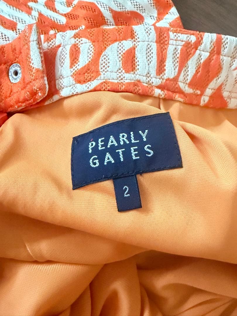 PEARLY GATES レディーススカート サイズ2 オレンジ