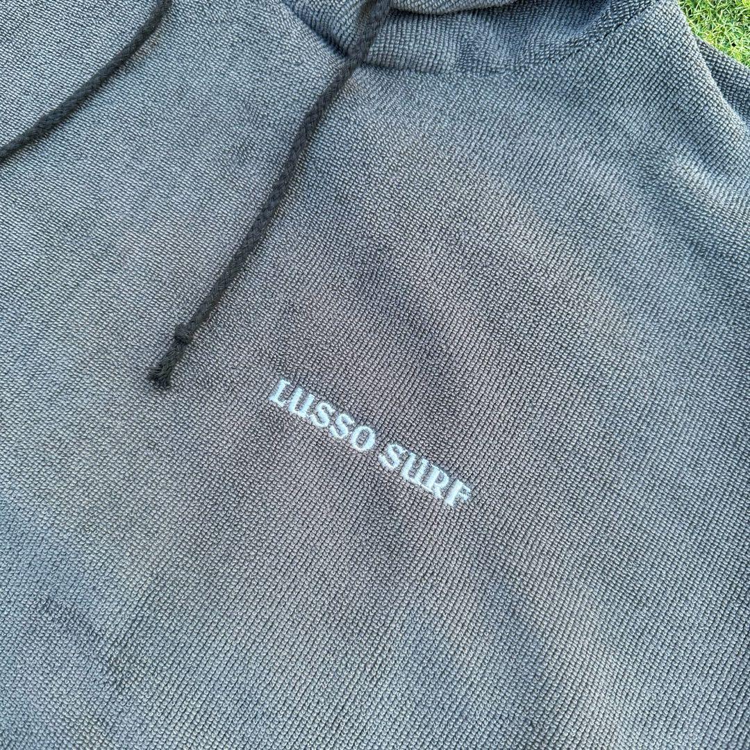 秋のサーフィンに　LUSSO SURF お着替えポンチョ　グレー⭐︎送料込み