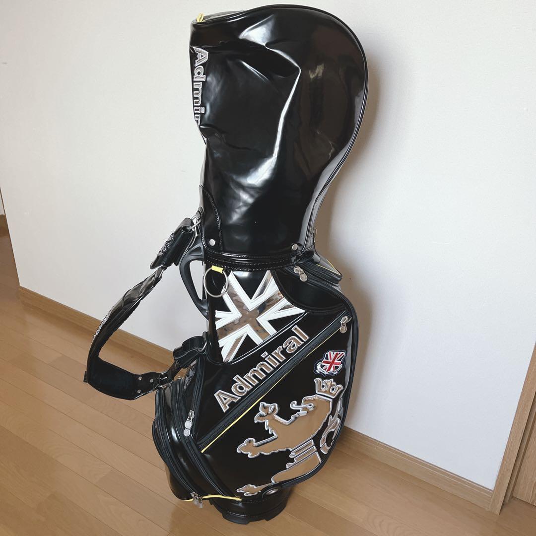 K140 美品！Admiral アドミラル ブラックエナメル キャディバッグ