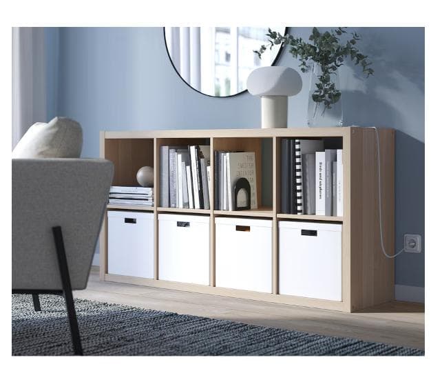 IKEA【KALLAXカラックス】シェルフユニット+下部フレーム★組立済/送料込