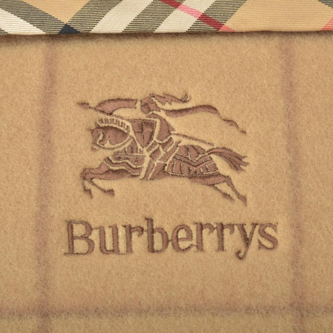 新品 Burberrys バーバリー 純毛毛布 140×200 BB008