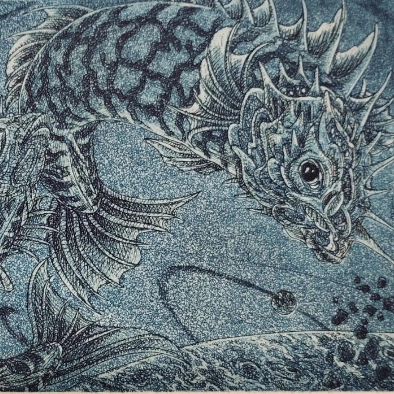 ☆高田京子☆「BRUE WHISPSR」銅版画　新品額！