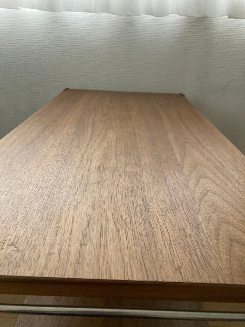 無印　MUJI ステンレスユニットシェルフ　ワイド小　ウォールナット