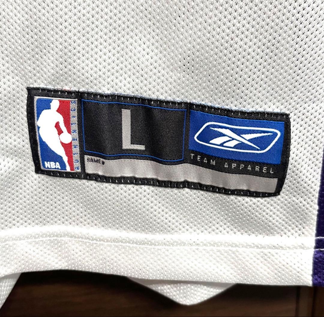 美品 希少 Reebok NBA KINGS クリスウェバー ゲームシャツ L