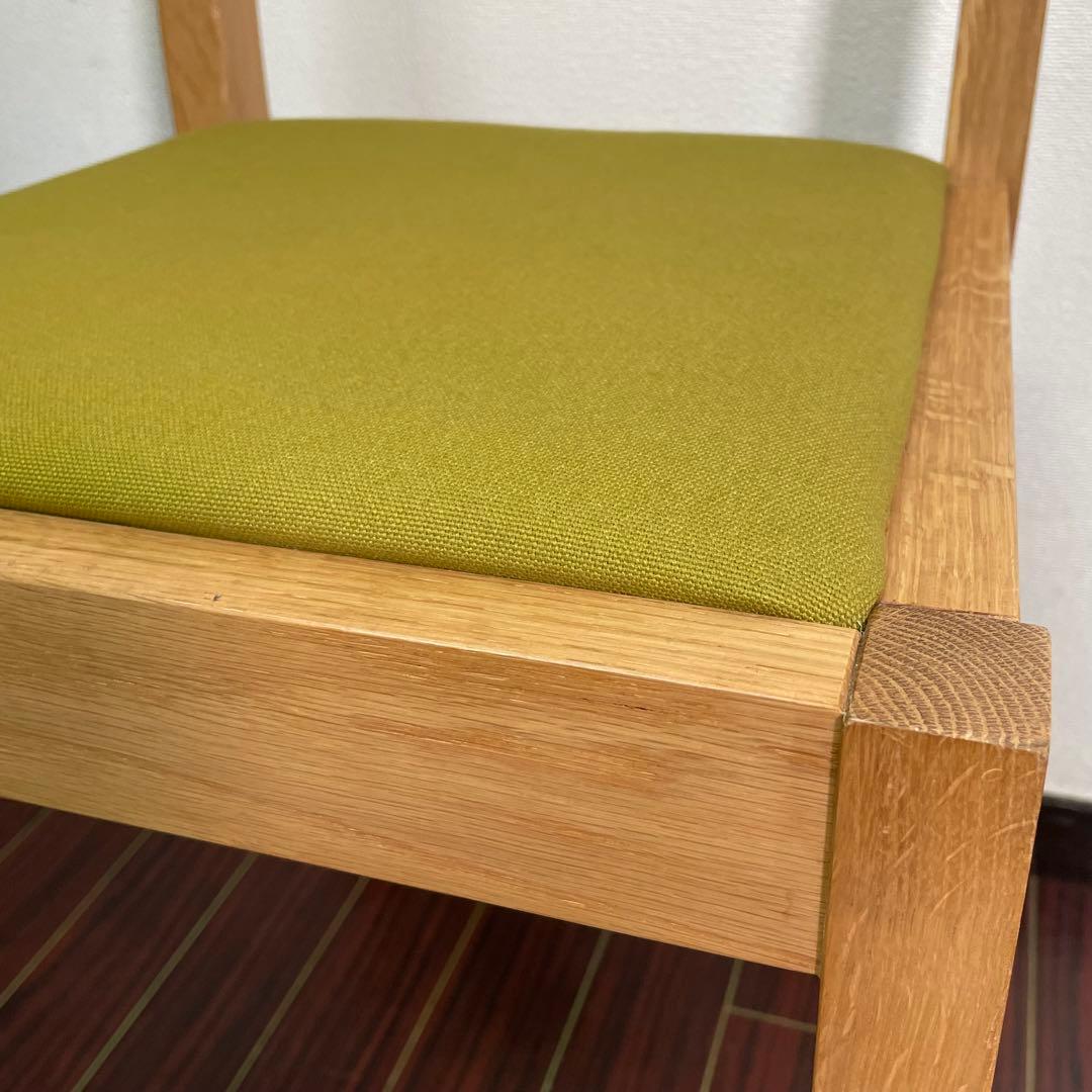 生地張替え済み♪ 無印 オーク材チェア ダイニングチェア MUJI 廃盤 北欧