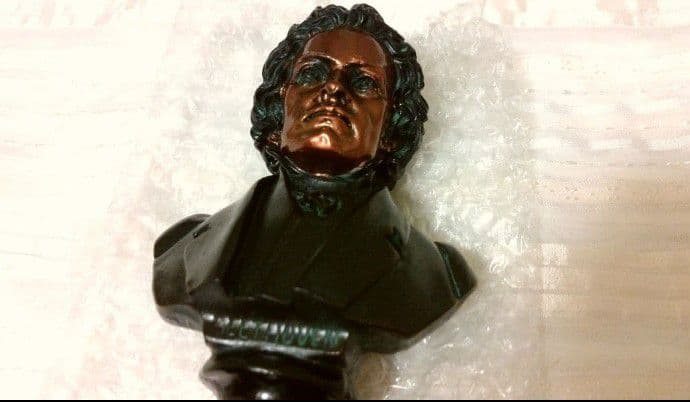 稀少✨　BEETHOVEN 　ベートーヴェン置物　彫刻　オブジェ