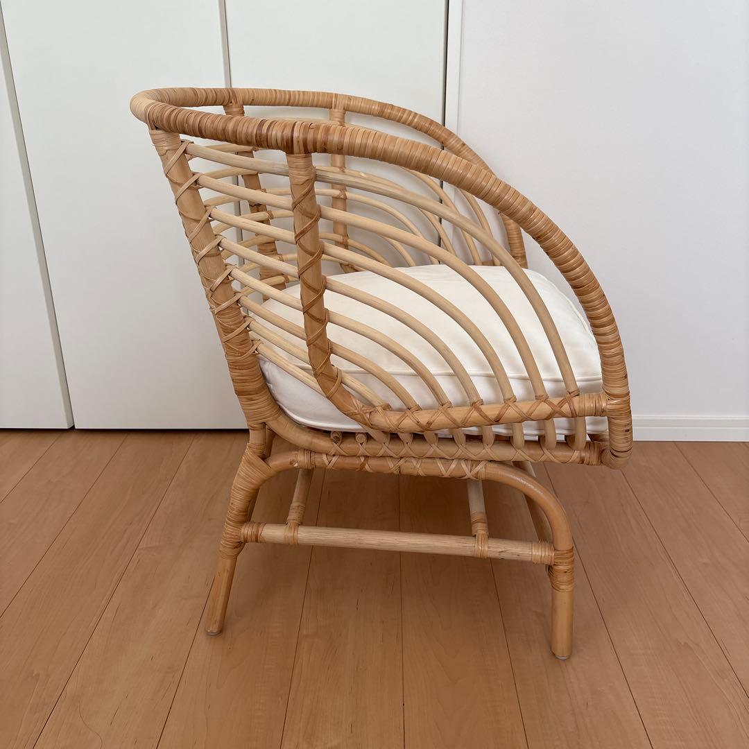 IKEA BUSKBO イケア　ブスクボー　パーソナルチェア　ラタン