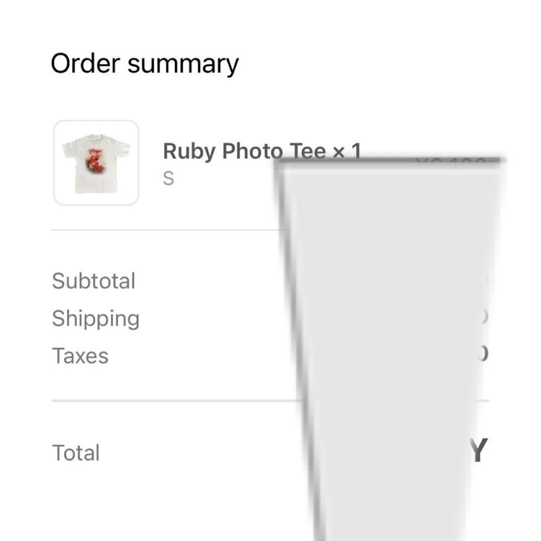 Jennie Ruby photo tee Tシャツ　Sサイズ