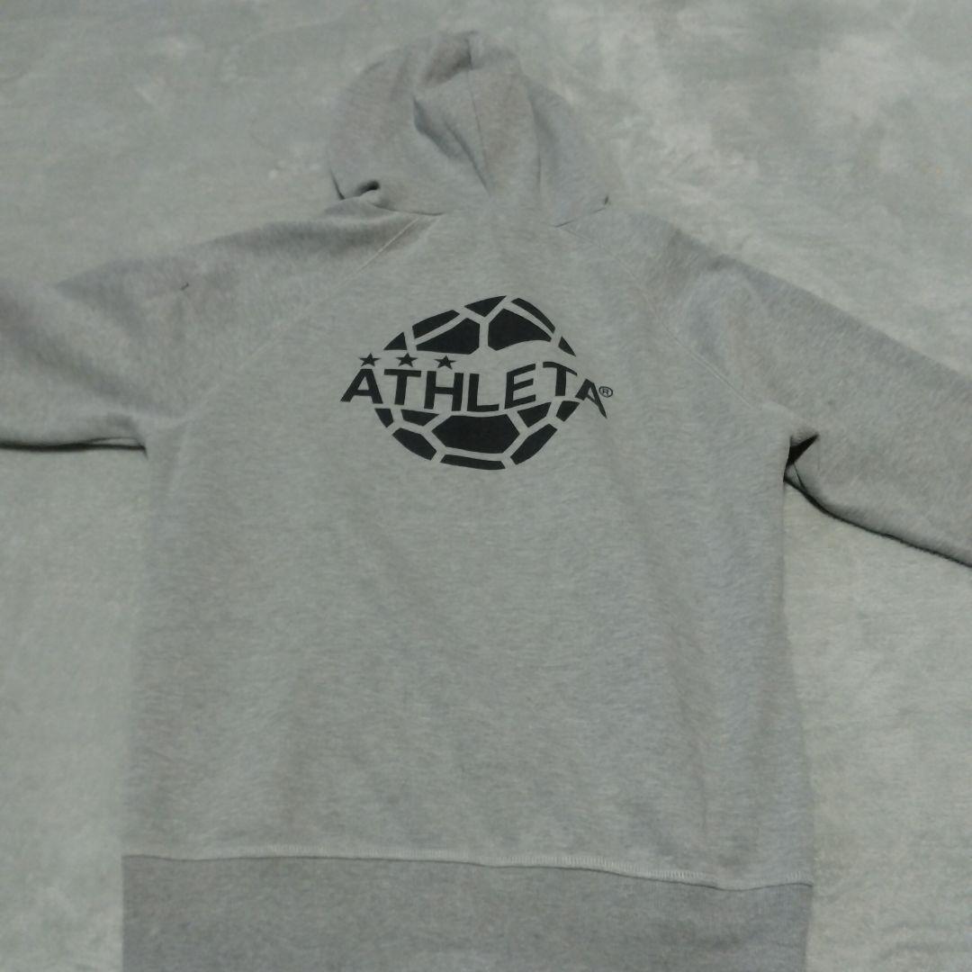 ATHLETA フード付きスウェットジャージ 上下セット　グレー サイズ0