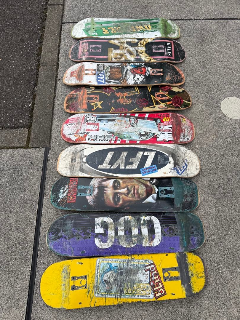 スケボー　デッキ　廃デッキ　DIY DGK その他