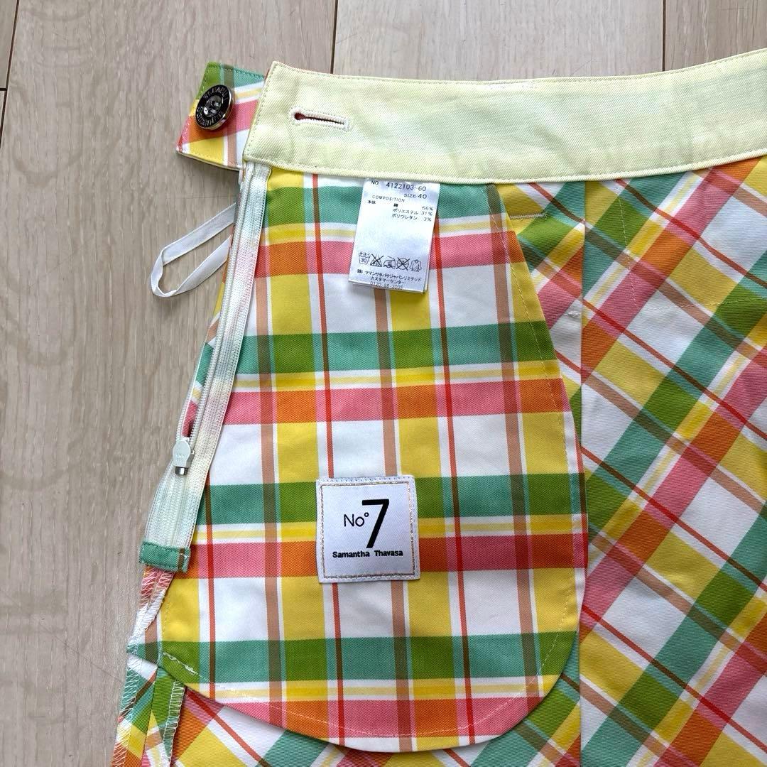 新品未使用　Samantha Thavasa チェック柄スカート 40 Lサイズ