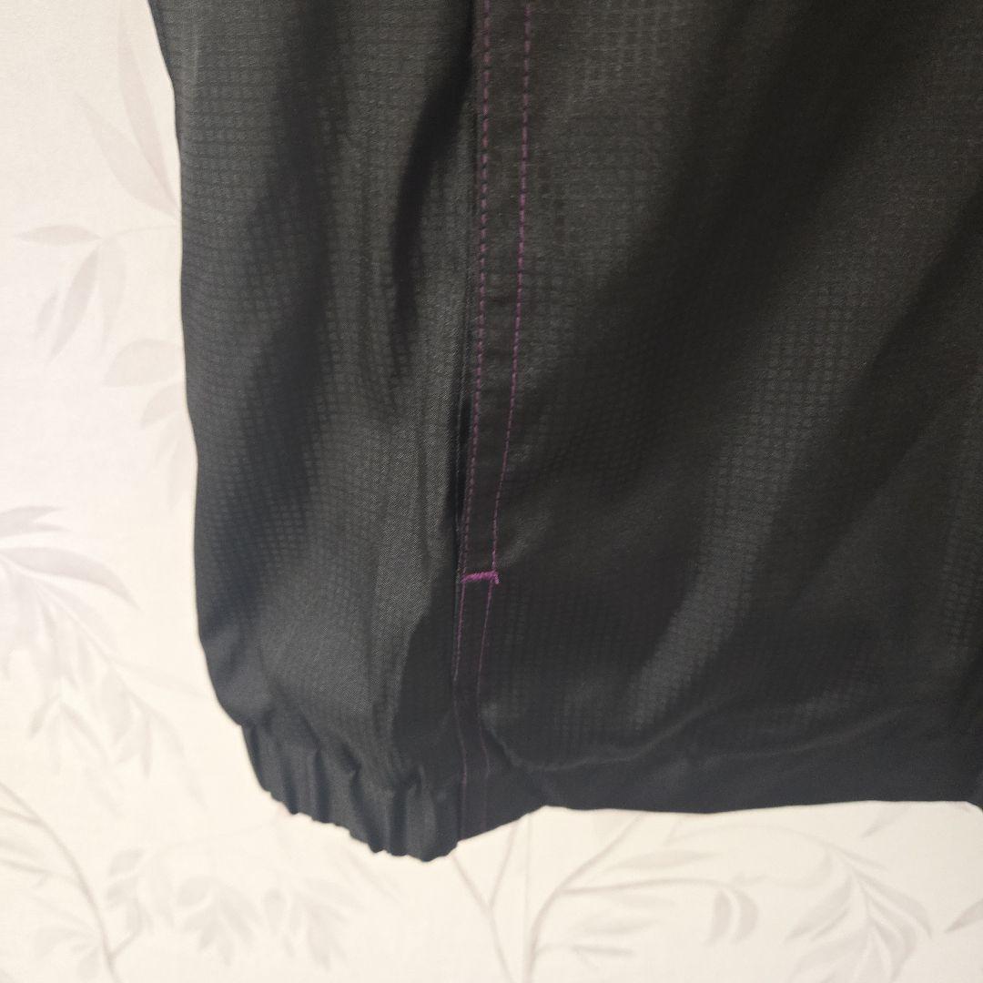 adidas レディース M ジップアップウェア 黒/紫