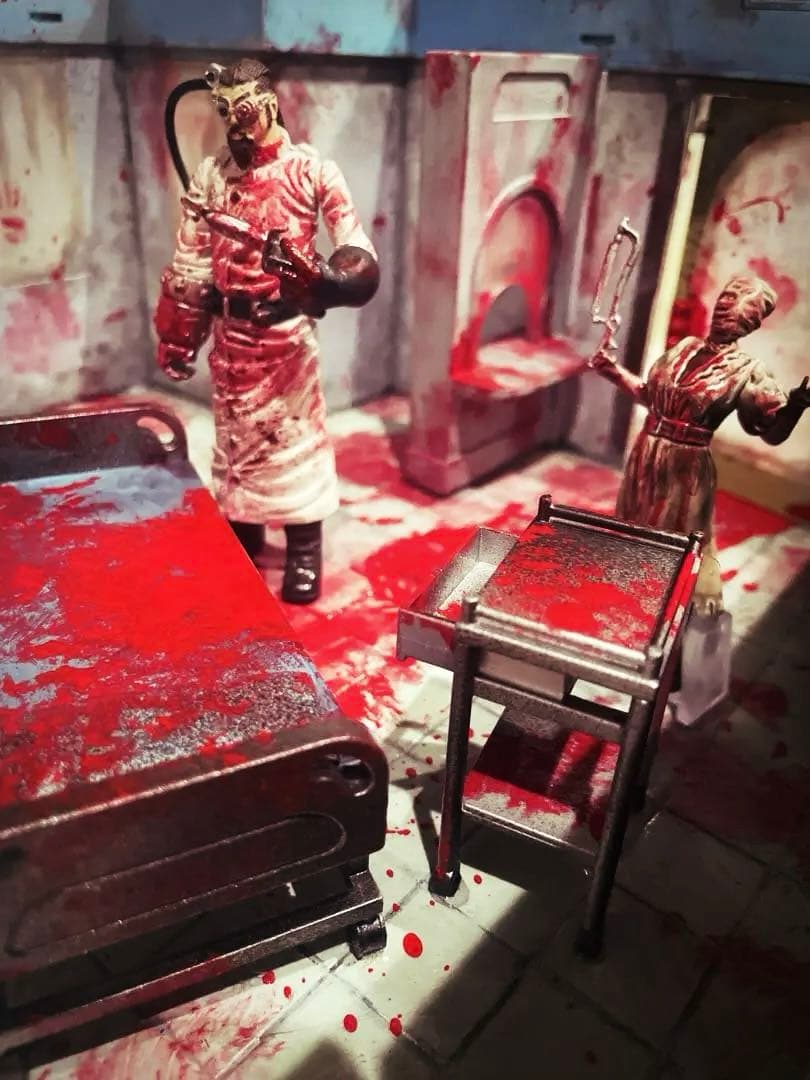 グロ注意❤️廃病院　サツ人解体現場　 horror hospital