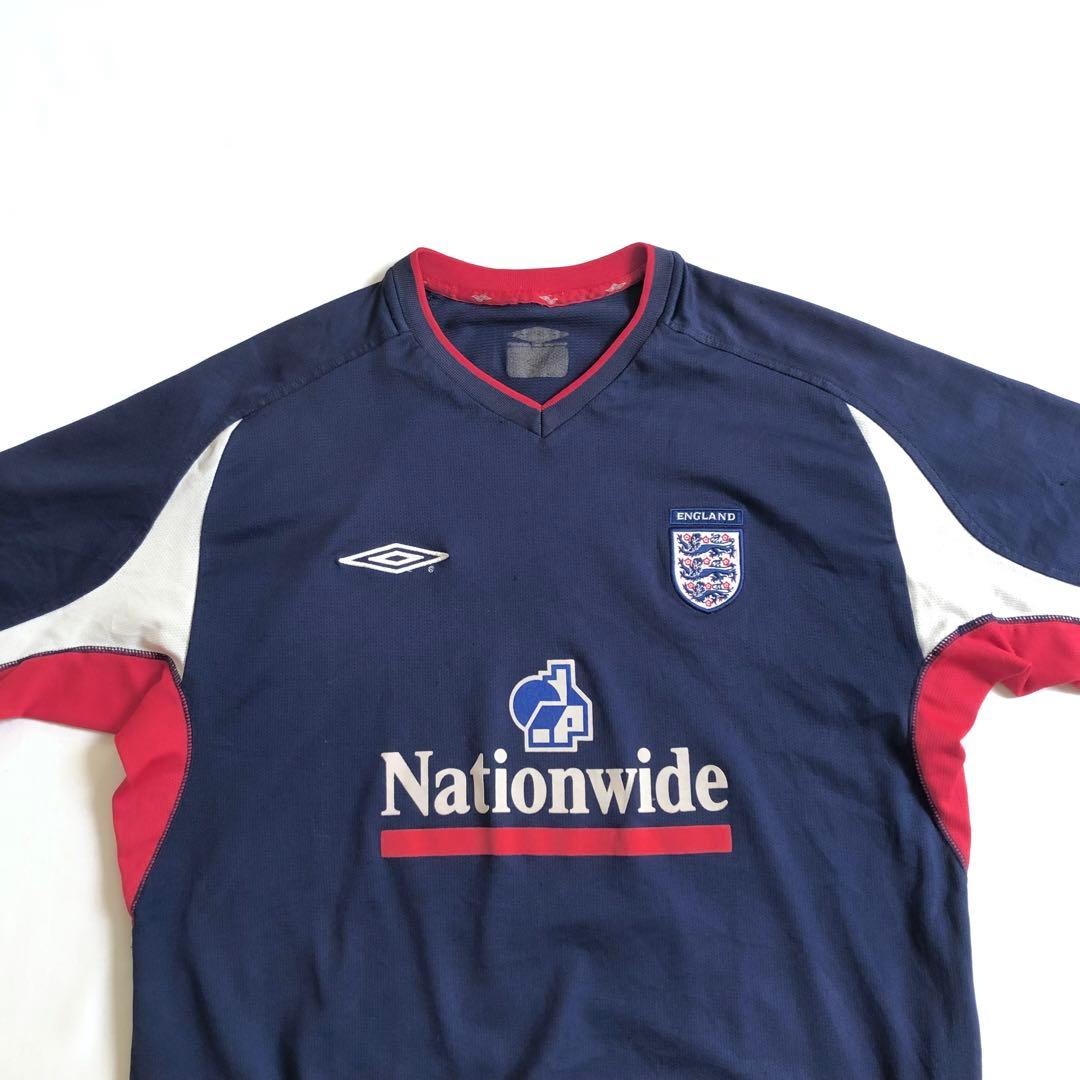 UMBRO 00s サッカー イングランド代表 トレーニング シャツ Vネック
