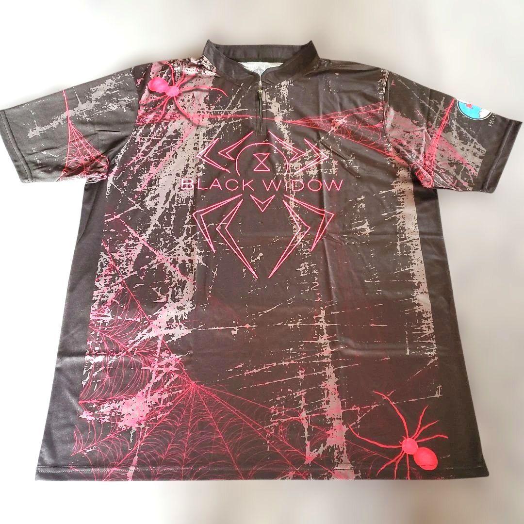 ✨日本未発売✨ボウリングウェア　日本サイズ2XL　ブラックウィドー　ブラック