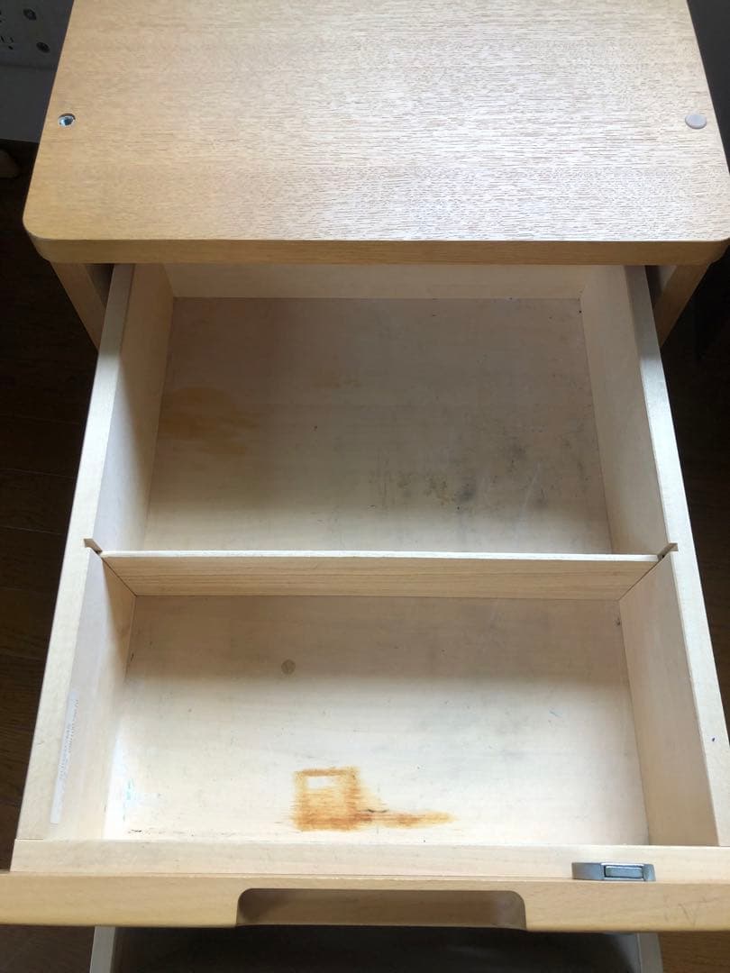 カリモク家具　学習机袖収納ラック(学習机、椅子同時出品)