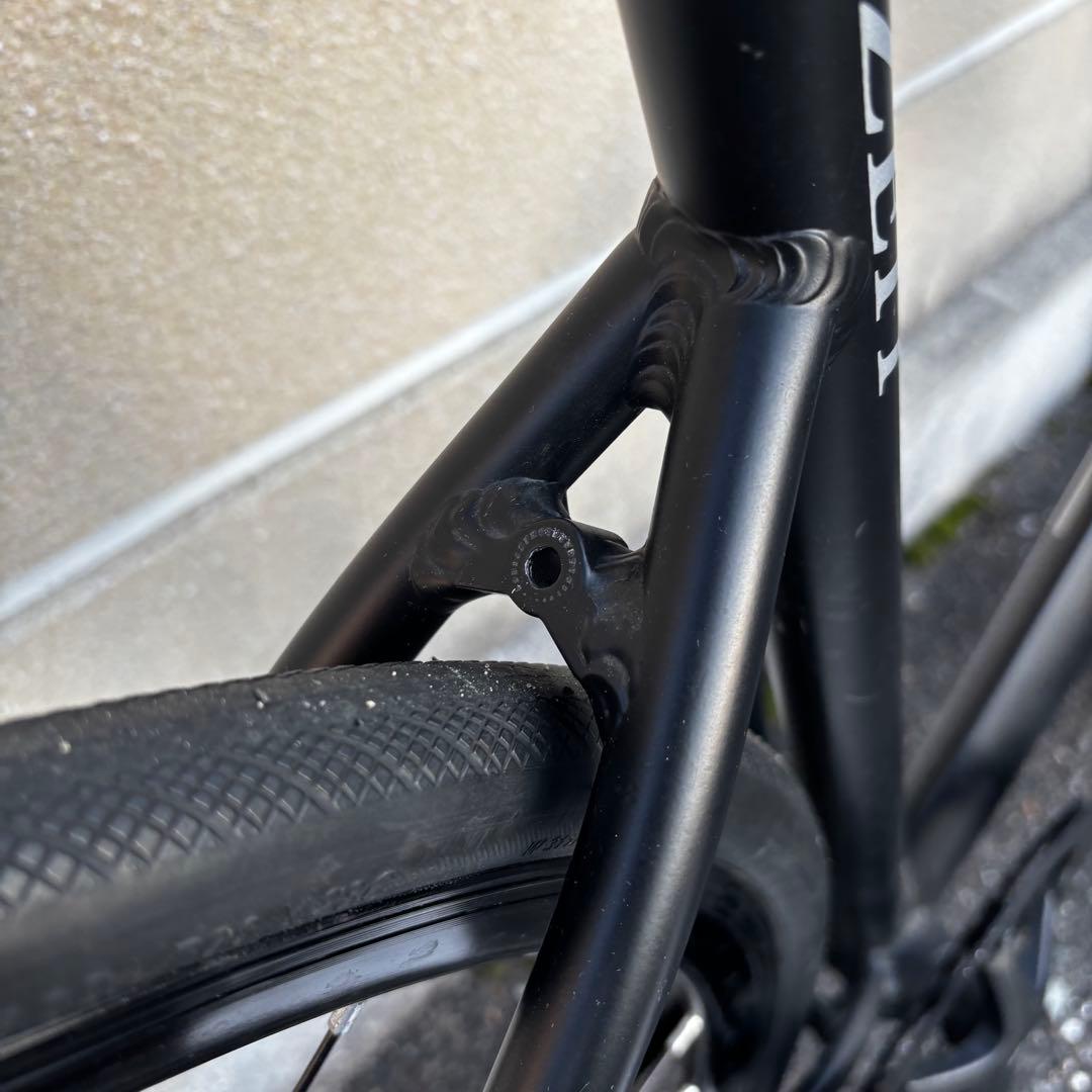 【引取り限定】UNIZE ピストバイク ブラック Lサイズ 完成車