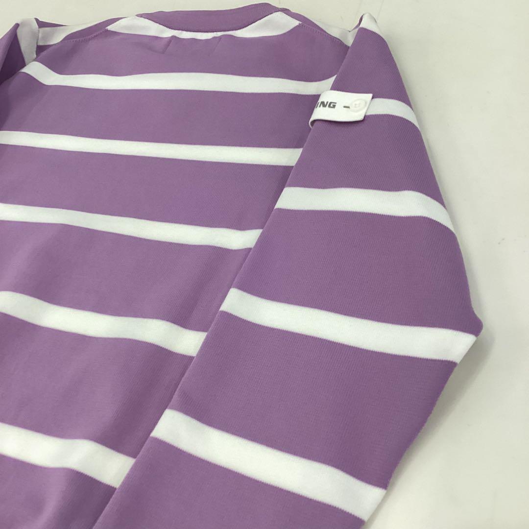 新品　BRIEFING WS WR STRIPE CREW NECK KNIT