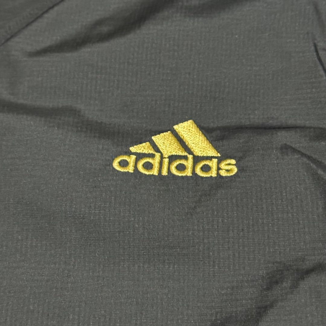 adidas ナイロンジャケット パンツ ブラック ゴールド セットアップ M