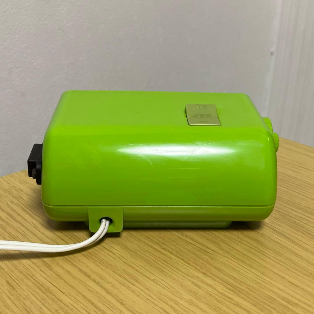 【メンテ済み】最終価格！東芝パタパタ時計 おはようTCM-953 緑