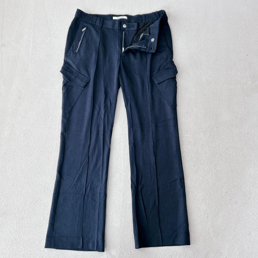 美品✨MARK&LONA ストレッチパンツ　ゴルフウェア　ロゴボタン　L