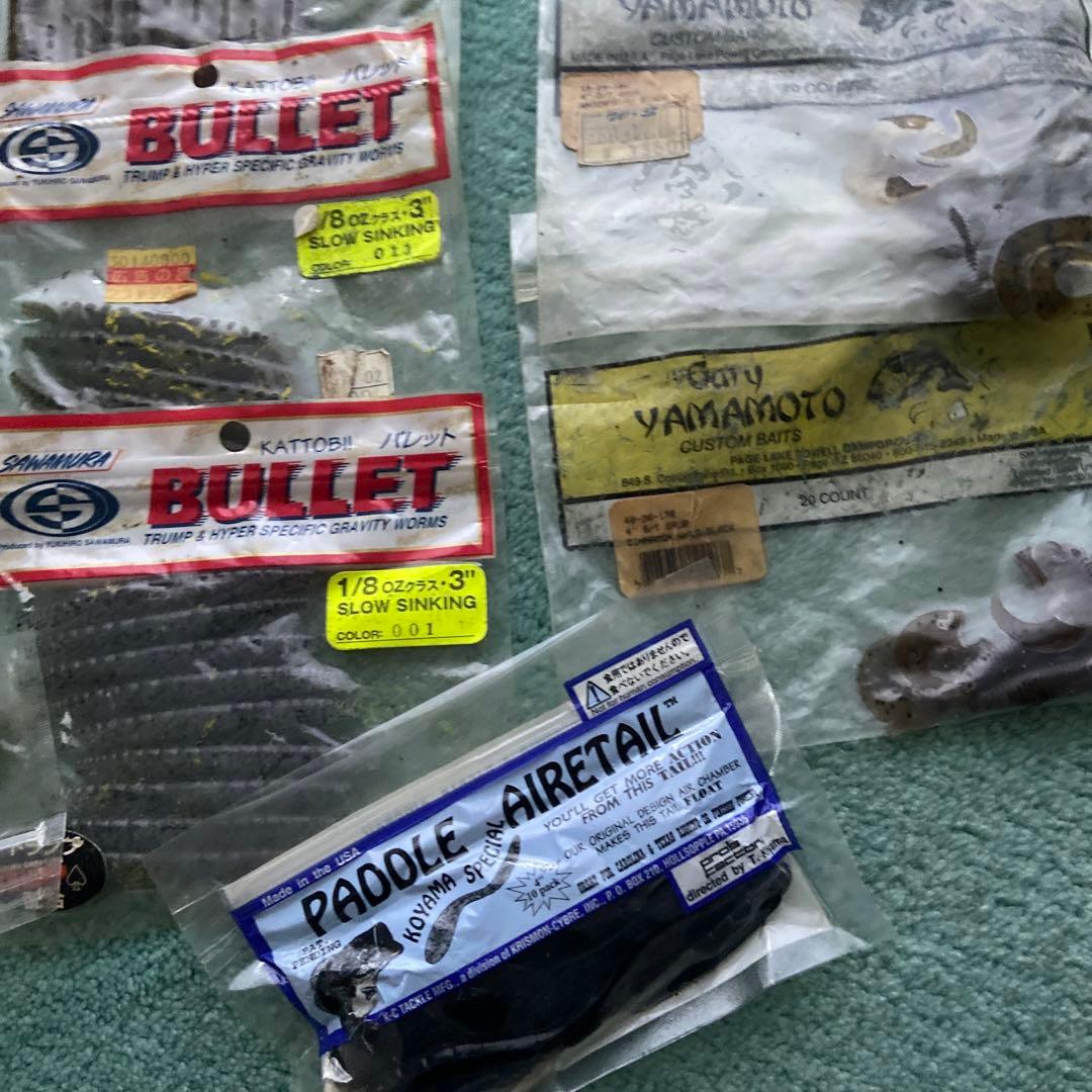 古いワーム　フック　レア　釣り　フィッシング 大量　まとめ売りゲーリーヤマモト