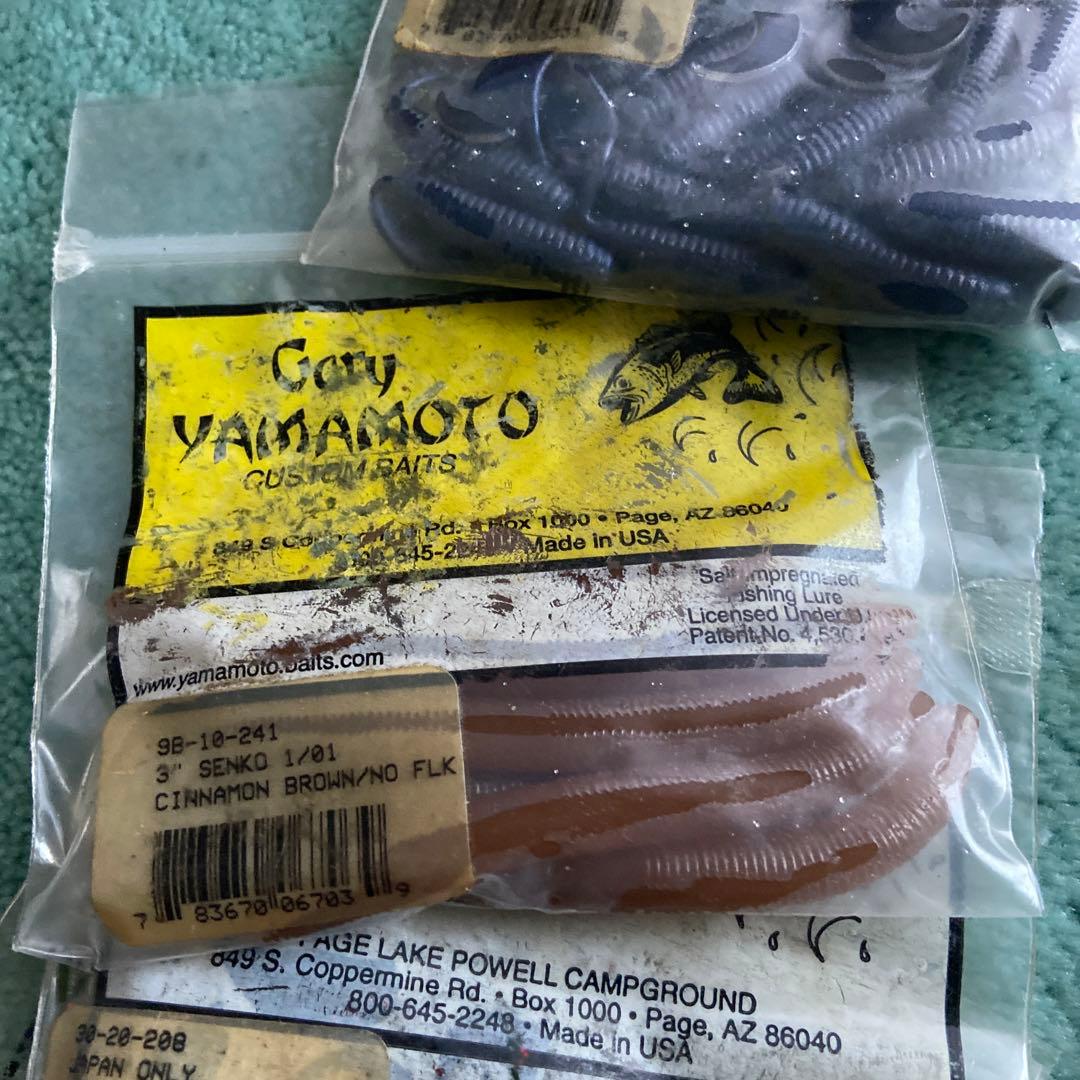 古いワーム　フック　レア　釣り　フィッシング 大量　まとめ売りゲーリーヤマモト