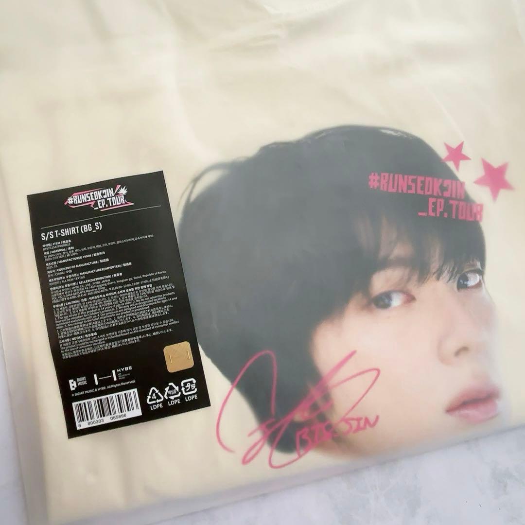 【おまけ付】 BTS ジン JIN RUNSEOKJIN 顔Tシャツ S 公式
