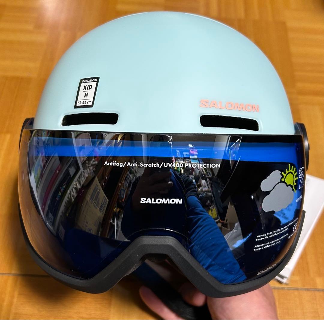 新品在庫処分SALOMON ORKAVISORAQUAバイザーヘルメット27%引