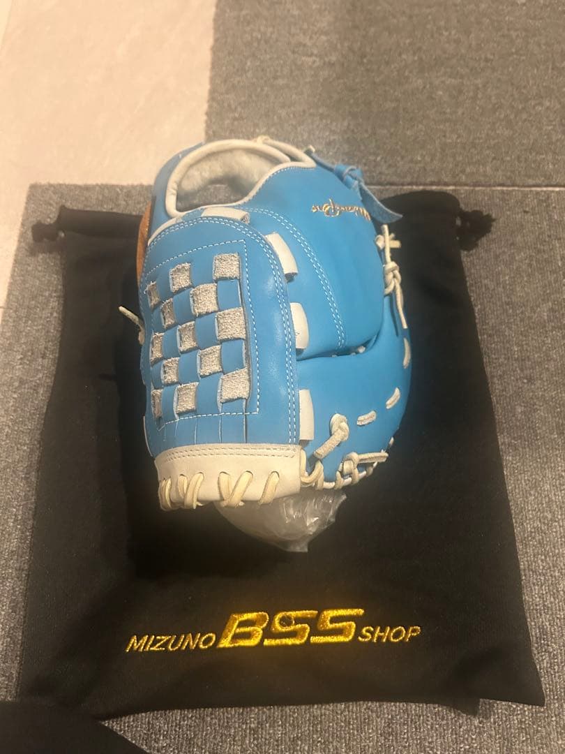 MizunoPro 硬式グローブ 青色 専用袋付き