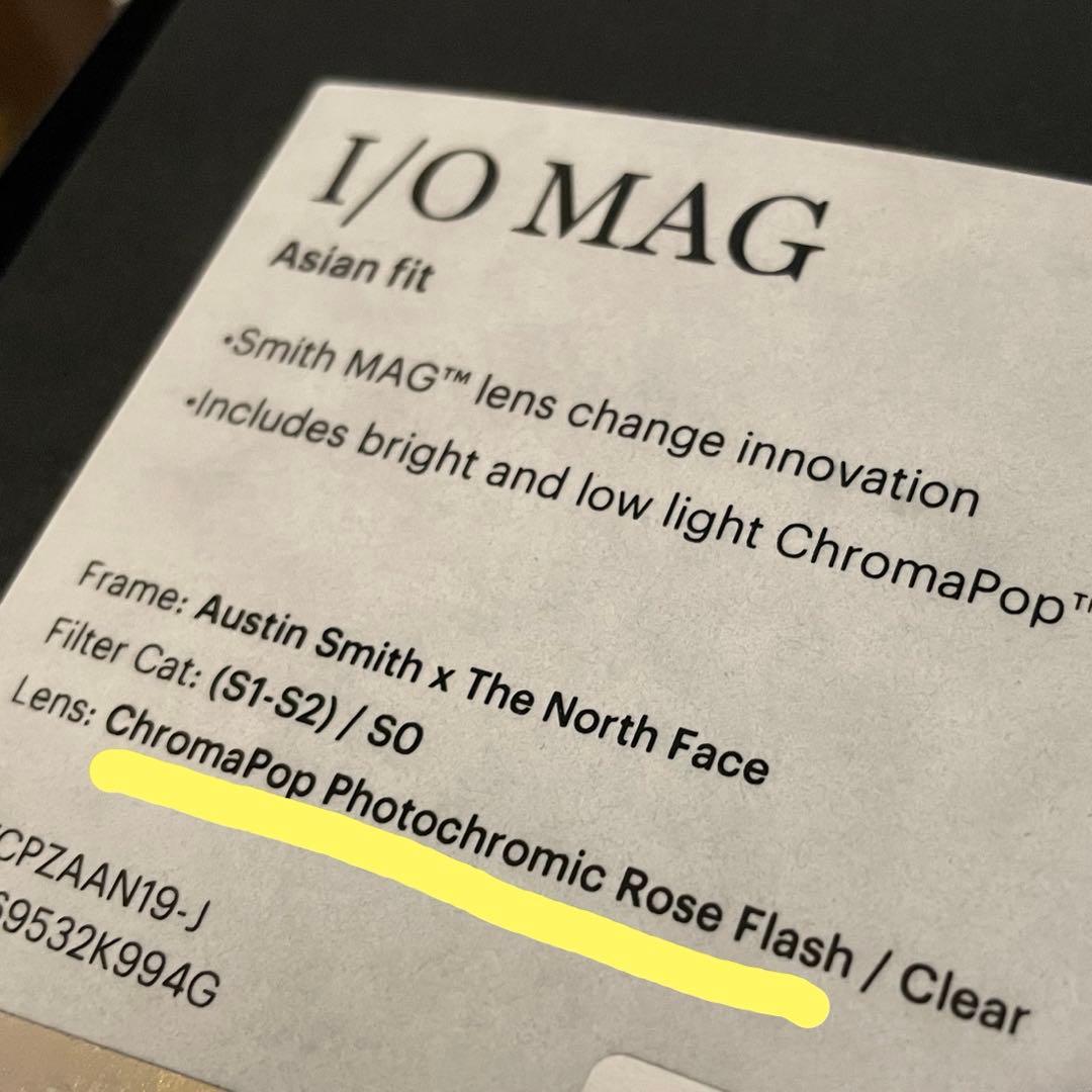Smith i/o mag レンズ Photo ChromaPop