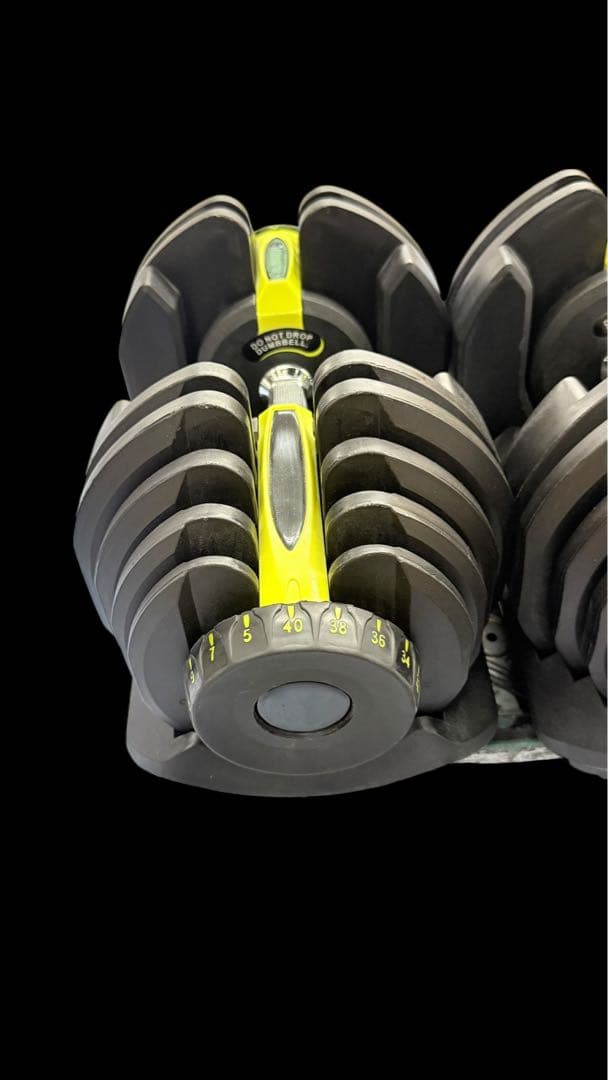 【送料込み】可変式ダンベル ダイヤル調整5Kg〜40Kg ②筋トレ