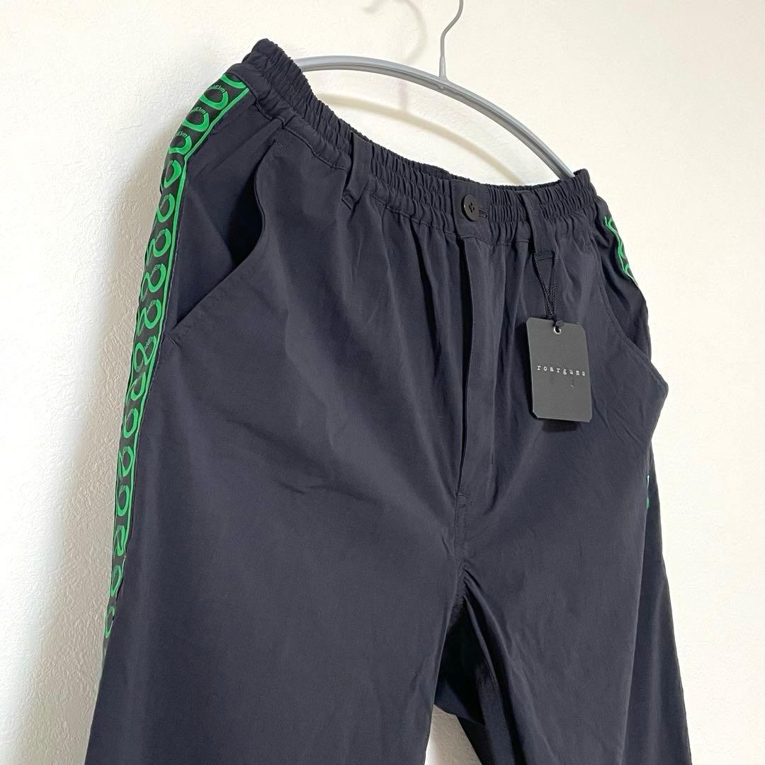 【新品 タグ付き】 roarguns / AddElmサイドラインパンツ 2 黒