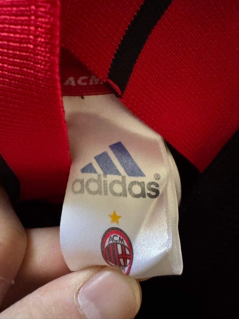 AC Milan adidas 長袖ジャージ 黒赤 OPEL