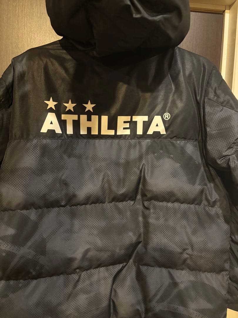 ATHLETA ダウンベンチコート 黒　160