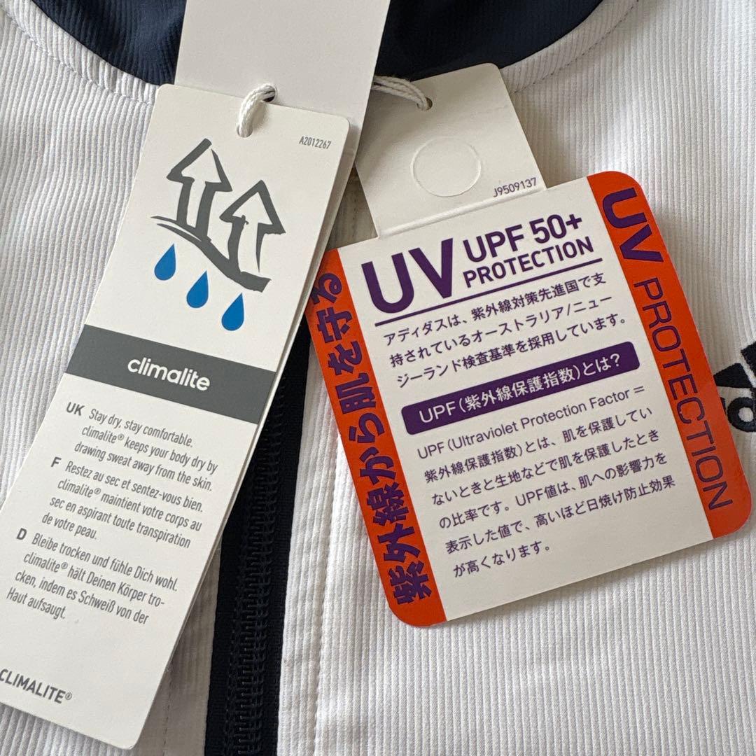 【新品】アディダス　ウィンドブレーカー　UV 上下セット　上着L パンツM