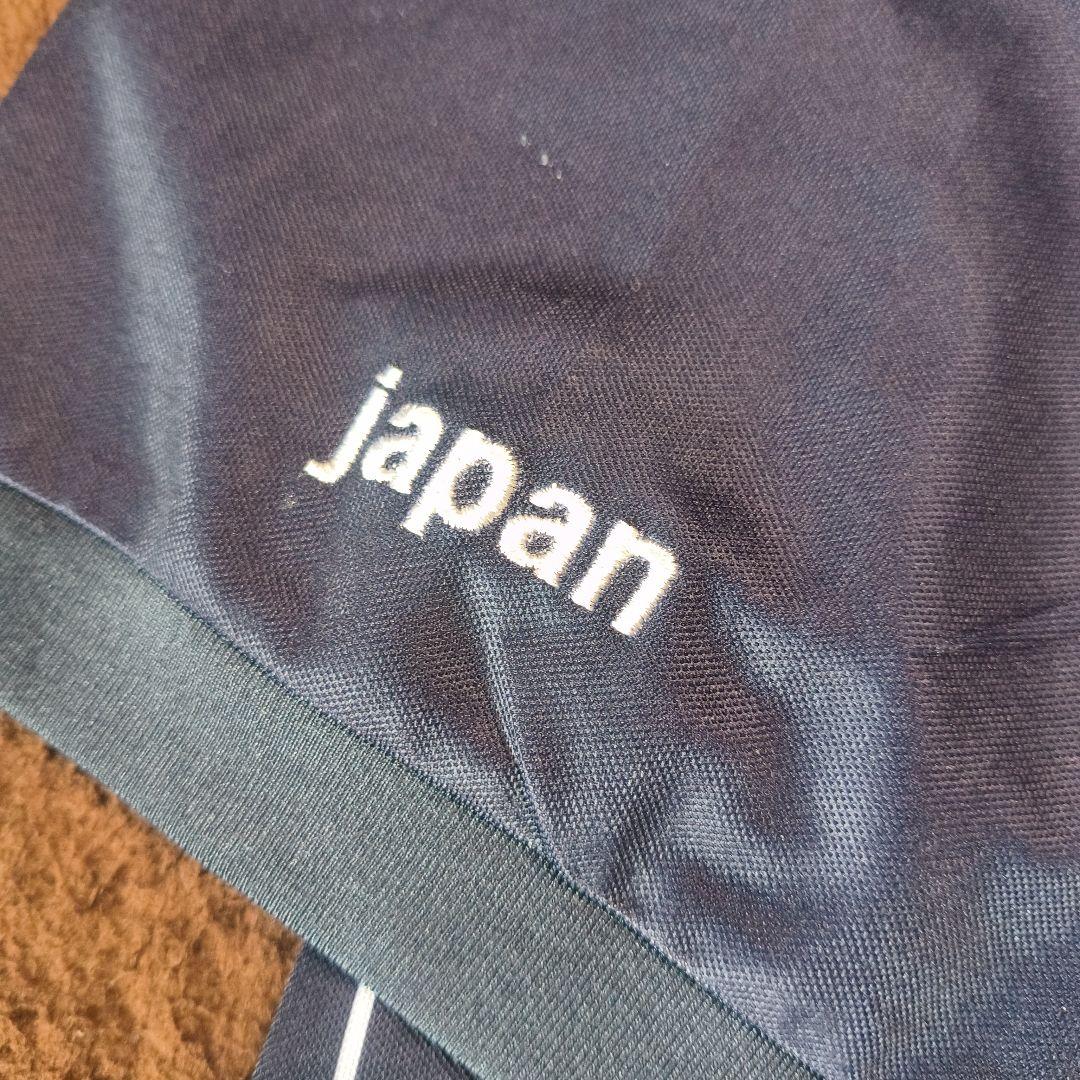 日本代表 ユニフォーム サッカーシャツ ネイビー ストライプ 半袖 シャツ
