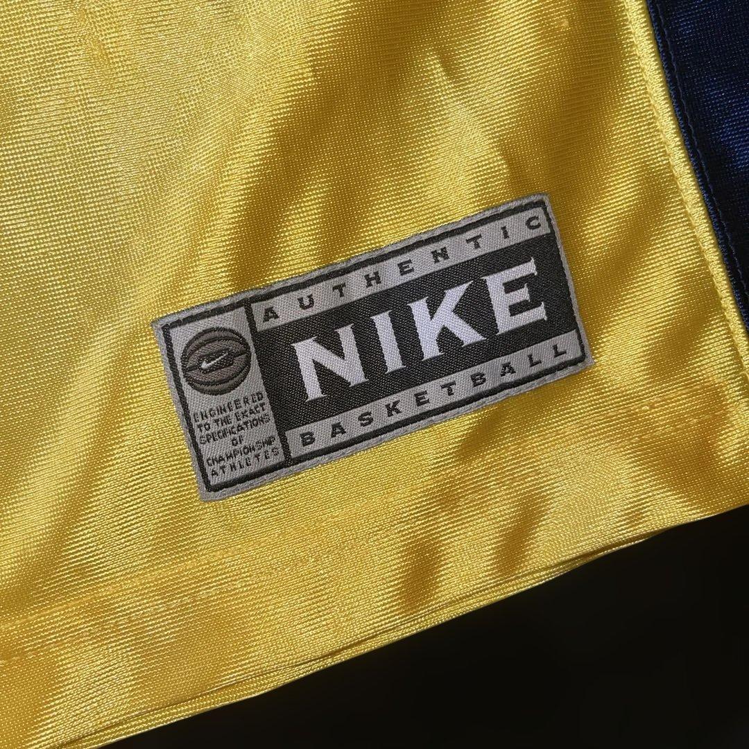 NIKE 90s 銀タグ バスケット　ユニホーム　M 黄色 タンクトップ　刺繍