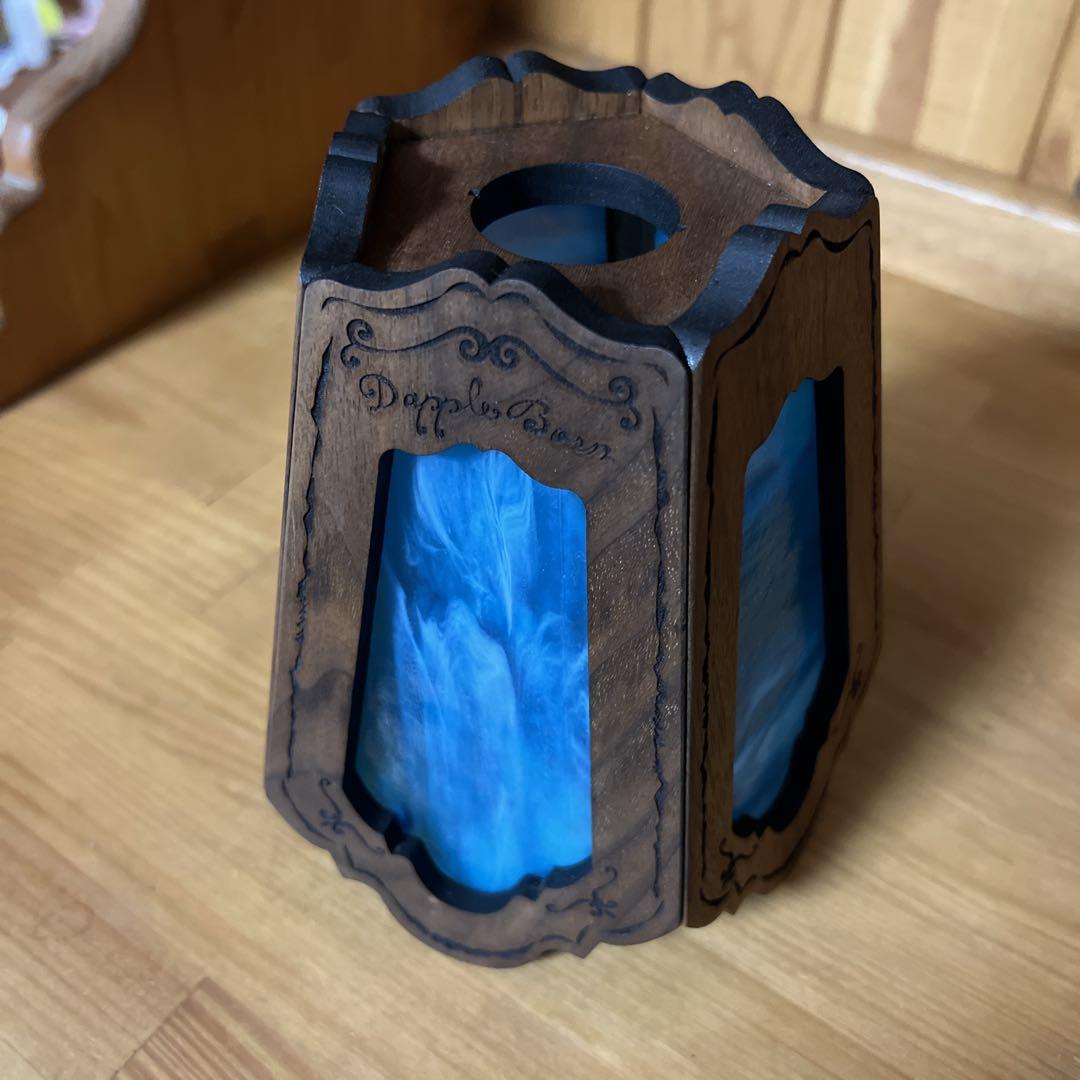 Dapple Glass Shade 【ウォールナット】ターコイズブルー