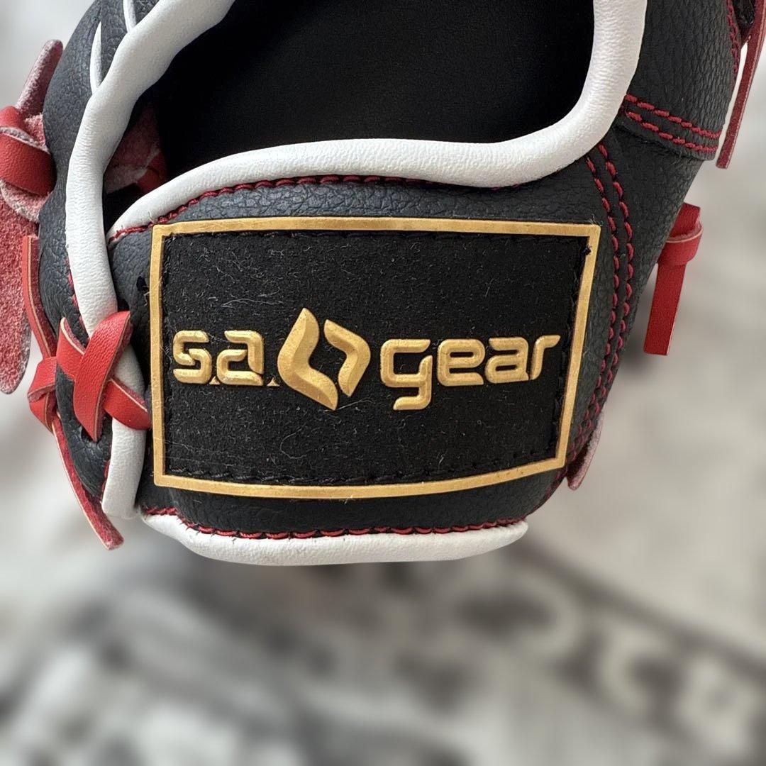 sa gear 硬式グローブ 黒赤 11インチ