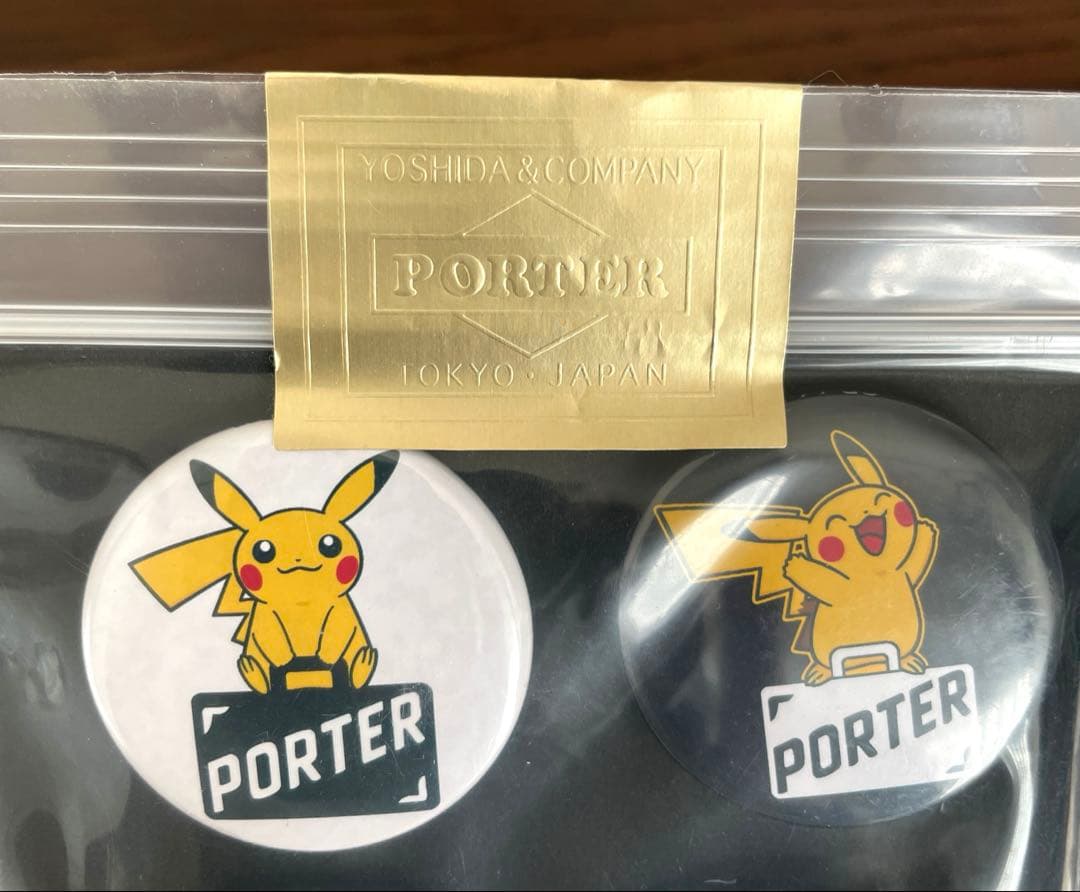 ポーター　ポケモン　コラボ缶バッジ　6個入り　新品・未開封