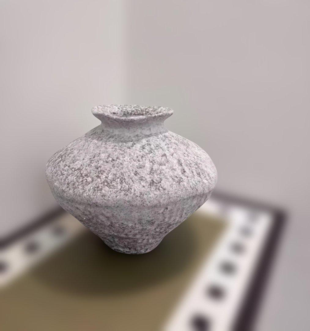 白いテクスチャー陶器花瓶