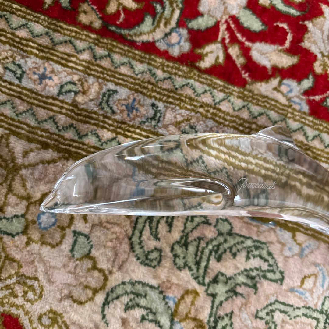 【バカラ】baccarat イルカ 動物 置物 インテリア★クリスタル　美品