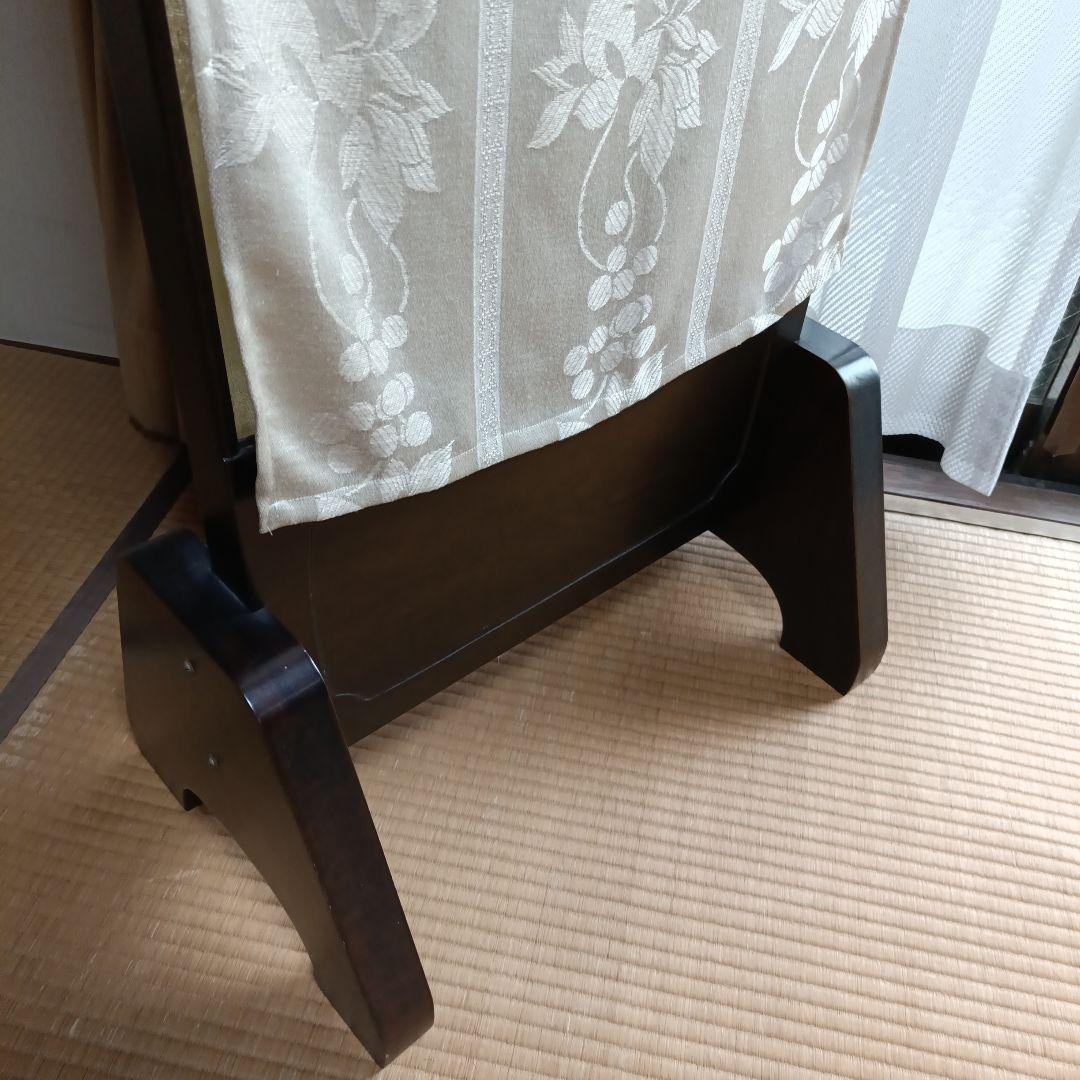 ヴィンテージ 昭和レトロ 茶色 姿見 鏡 立て掛け式全身ミラー