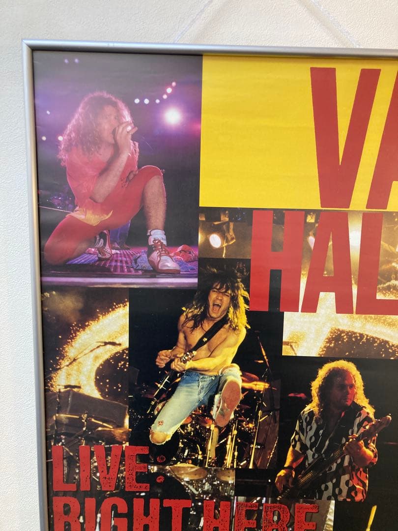 ヴァン・ヘイレン 告知ポスター B2 VAN HALEN 当時物 非売品 希少