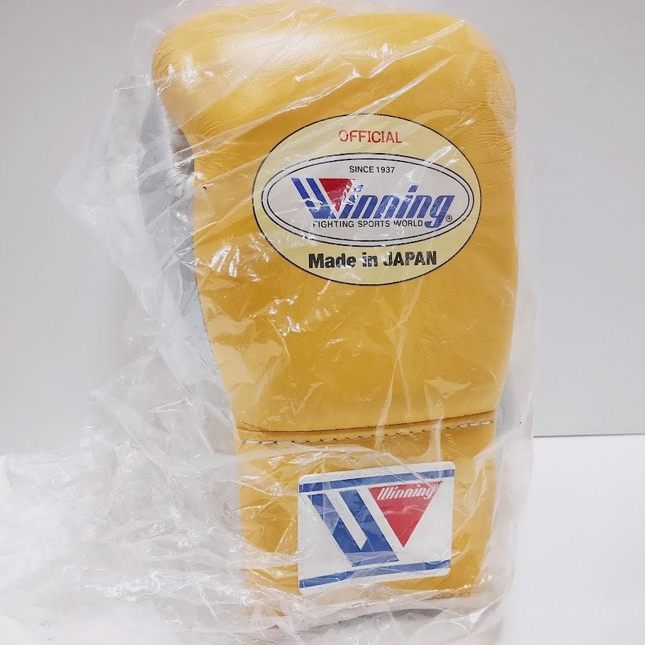Winning ウイニング ボクシンググローブ 8oz 黄銀 別注品②