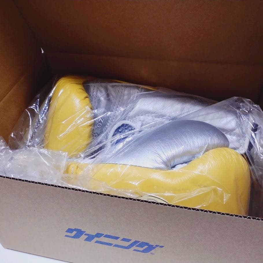 Winning ウイニング ボクシンググローブ 8oz 黄銀 別注品②