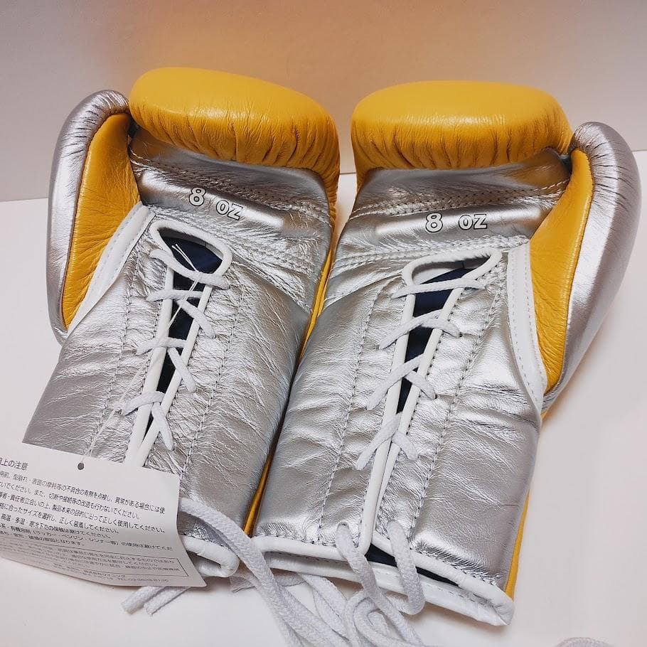 Winning ウイニング ボクシンググローブ 8oz 黄銀 別注品②