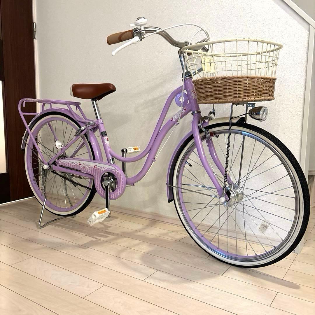 アサヒサイクル　バスケットかご付き自転車　プリンピング　22