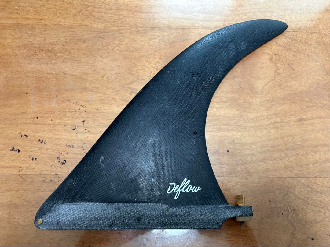 Deflow 9 CREAM BLACK FINロング　ミッド　シングルフィン